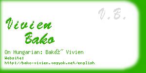 vivien bako business card